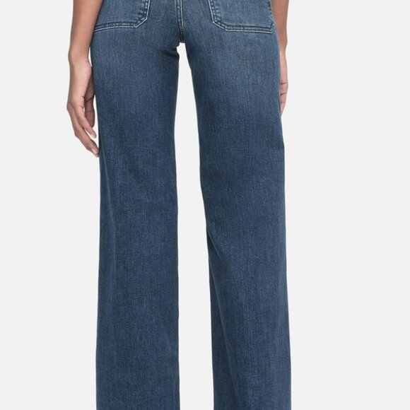 Frame Le Slim Palazzo High Rise Jeans 27 Thunderstorm - Picture 12 of 12